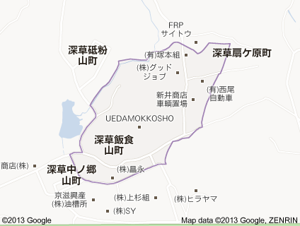 京都市伏見区深草飯食山町内の地図